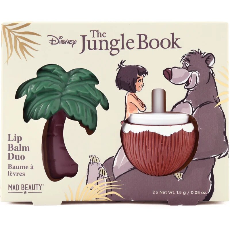 Mad Beauty The Jungle Book Lip Balm Duo балсам за устни 2x1.5 гр.