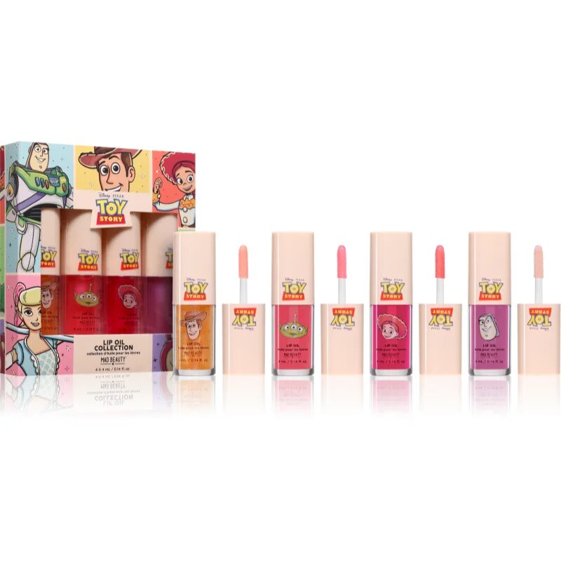 Mad Beauty Toy Story Lip Oil Collection комплект гланц за устни 4x4 мл.