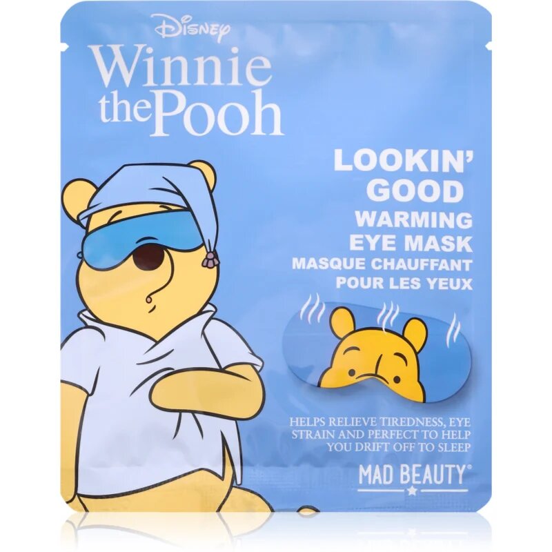 Mad Beauty Winnie The Pooh маска за очи със загряващ ефект 1 бр.