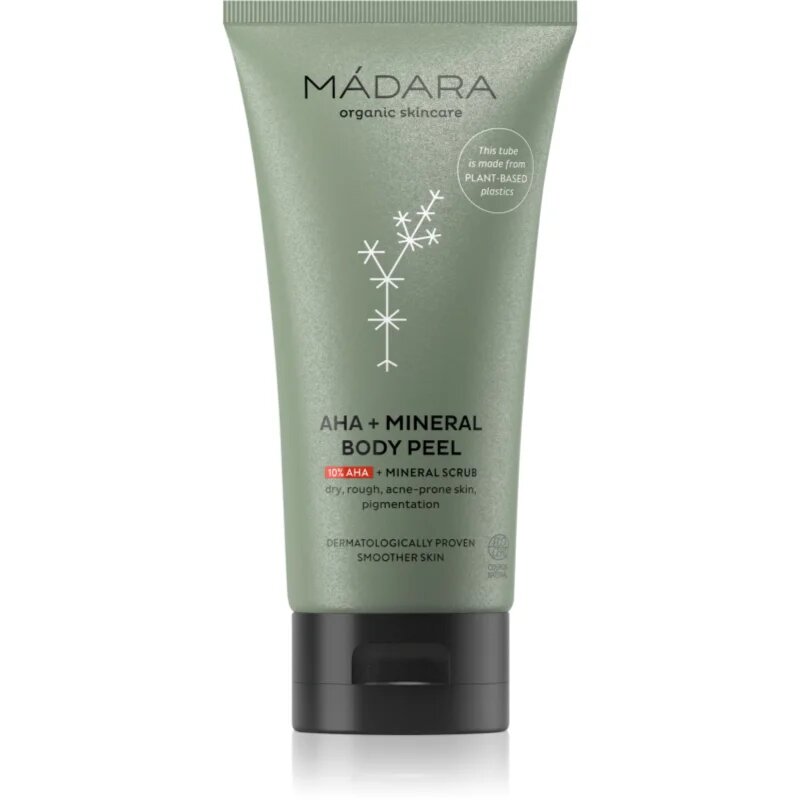 Mádara MÁDARA AHA+Mineral изглаждащ пилинг за тяло 175 мл.