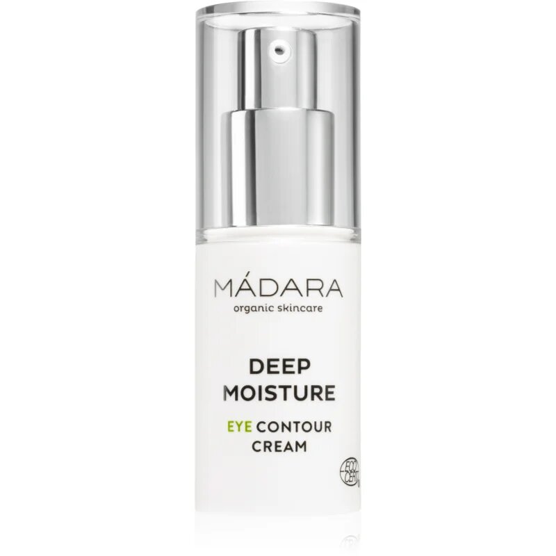 Mádara MÁDARA Deep Moisture озаряващ крем за околоочната зона против отоци и тъмни кръгове 15 мл.