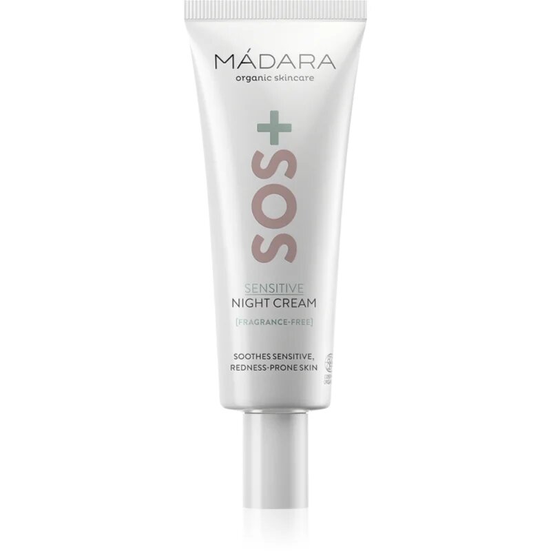 Mádara MÁDARA SOS+ Sensitive нощен крем за чувствителна кожа на лицето 70 мл.