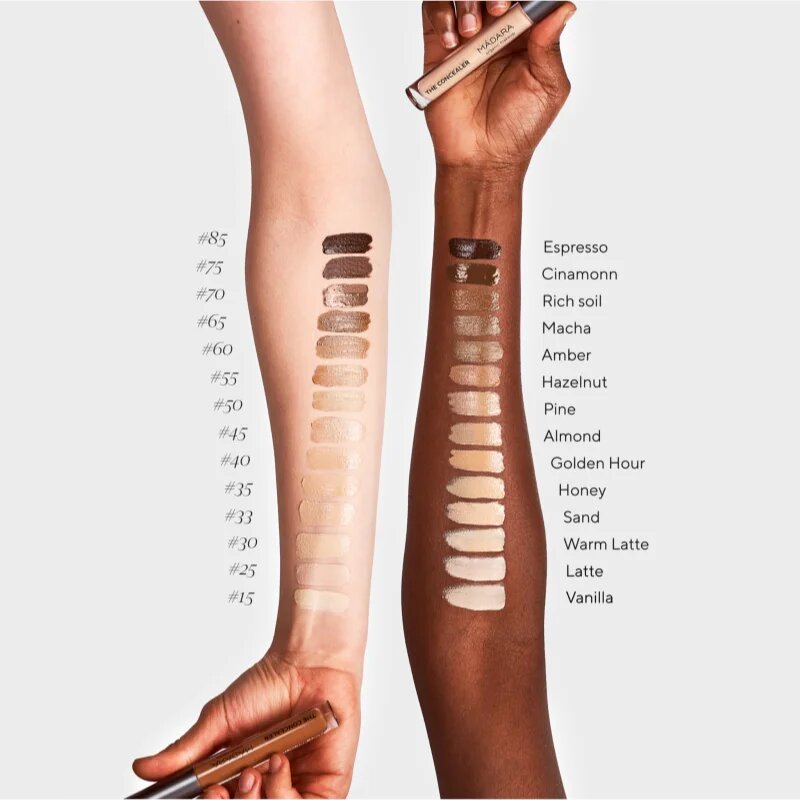 Mádara MÁDARA The Concealer кремообразен покривен коректор цвят #15 Vanilla 4 мл.