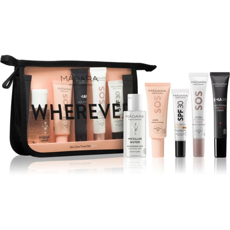 Mádara MÁDARA WHEREVER Travel Set 5-In-1 комплект за пътуване за перфектна кожа