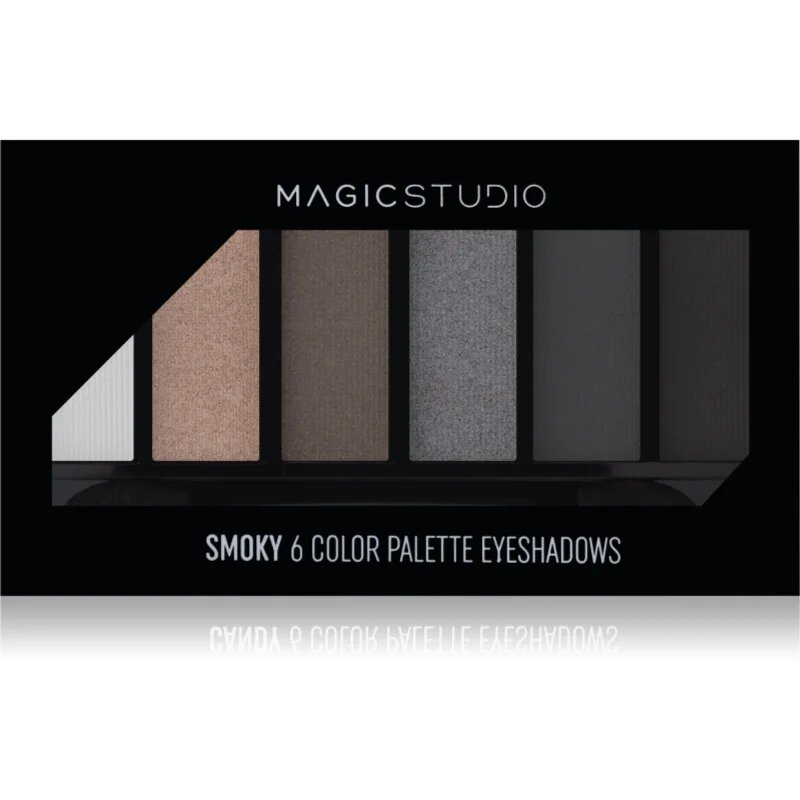 Magic studio 6 Color Palette Eyeshadows палитра сенки за очи цвят 03 Smoky 6.3 гр.