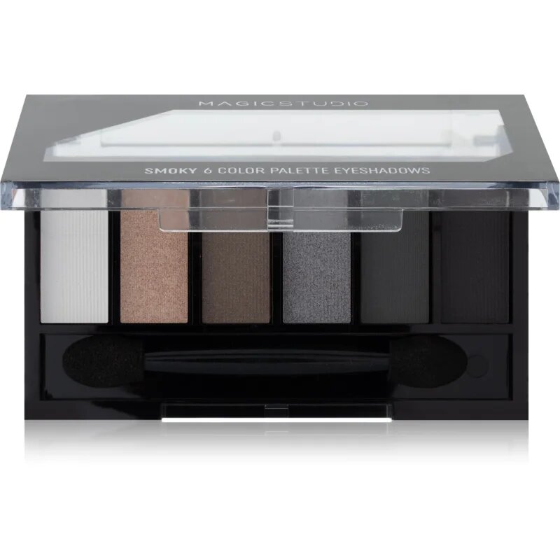 Magic studio 6 Color Palette Eyeshadows палитра сенки за очи цвят 03 Smoky 6.3 гр.
