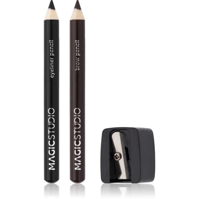 Magic studio Eyeliner Pencil Brow & Sharpener комплект за очи и вежди 0.5 гр.