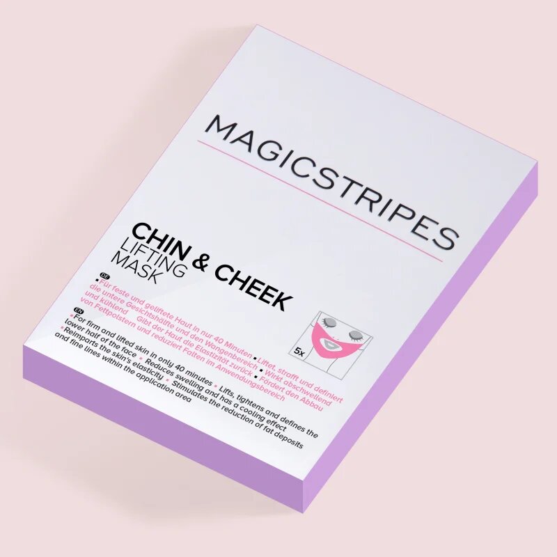 MAGICSTRIPES Chin & Cheek Lifting Mask стягаща хидрогелна маска за брадичка и лице 5 бр.