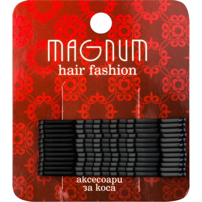 Magnum Hair Fashion фиби за коса черна 12 бр.