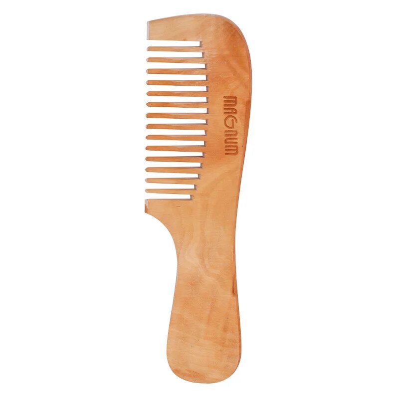 Magnum Natural дървен гребен от крушово дърво DS-004 18.5 см