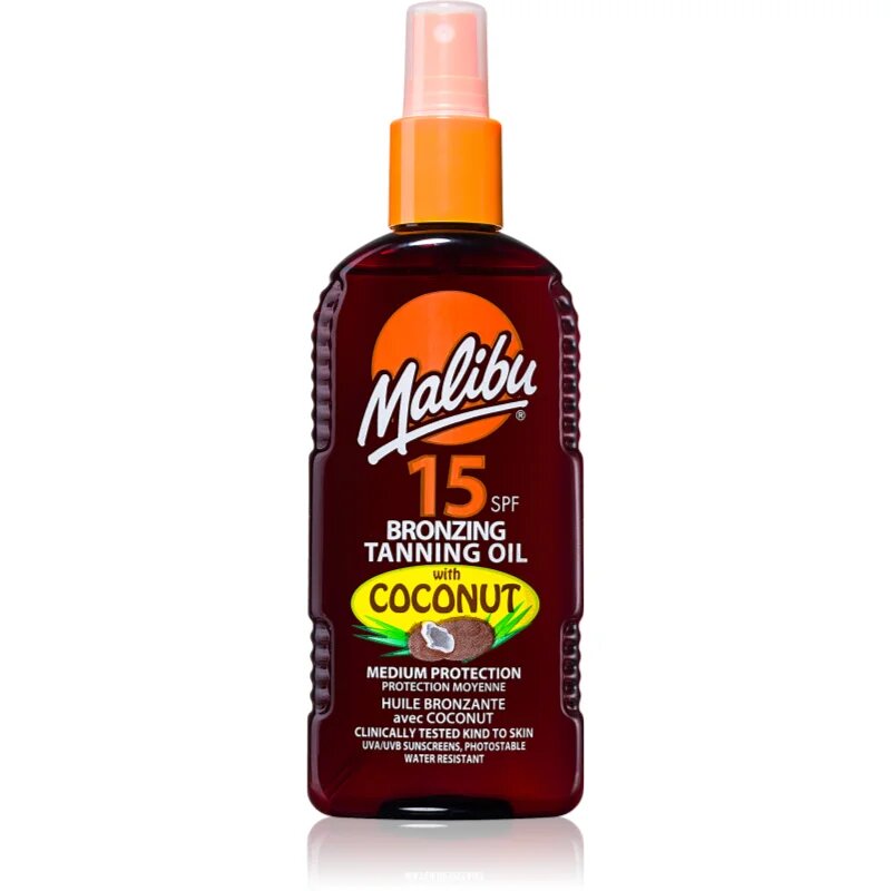 Malibu Bronzing Tanning Oil олио за загар с бронзър 200 мл.