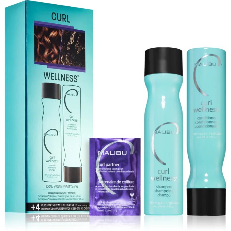Malibu C Curl Wellness комплект за къдрава коса