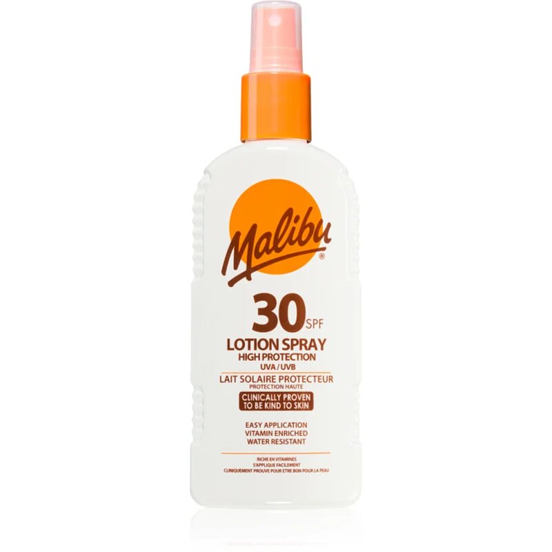 Malibu Lotion Spray High Protection спрей за загар SPF 30 200 мл.