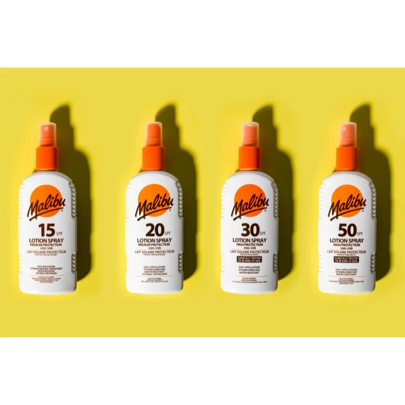 Malibu Lotion Spray Medium Protection защитен спрей SPF 15 200 мл.