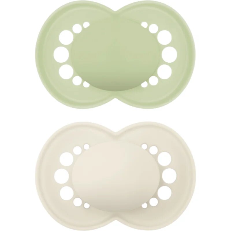 MAM Original 16m+ биберон Green/ Beige 2 бр.