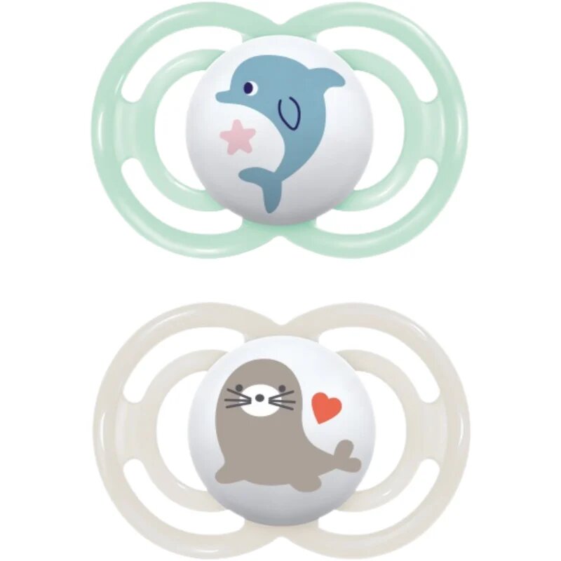 MAM Perfect 6+ months биберон Mint/ Grey 2 бр.