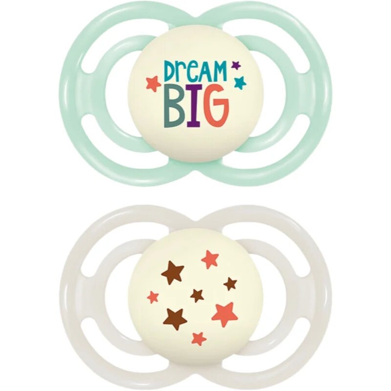MAM Perfect Night 16+ months биберон Mint/ Grey 2 бр.
