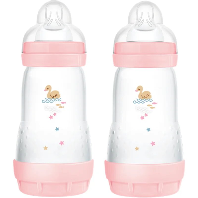 MAM Perfect Star Anti-colic Bottle шише против колики 2m+ Pink 2x260 мл.