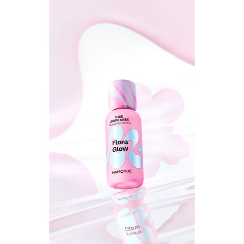 MAMONDE Flora Glow Rose Liquid Mask хидратираща маска за лице с ексфолиращо действие 80 мл.