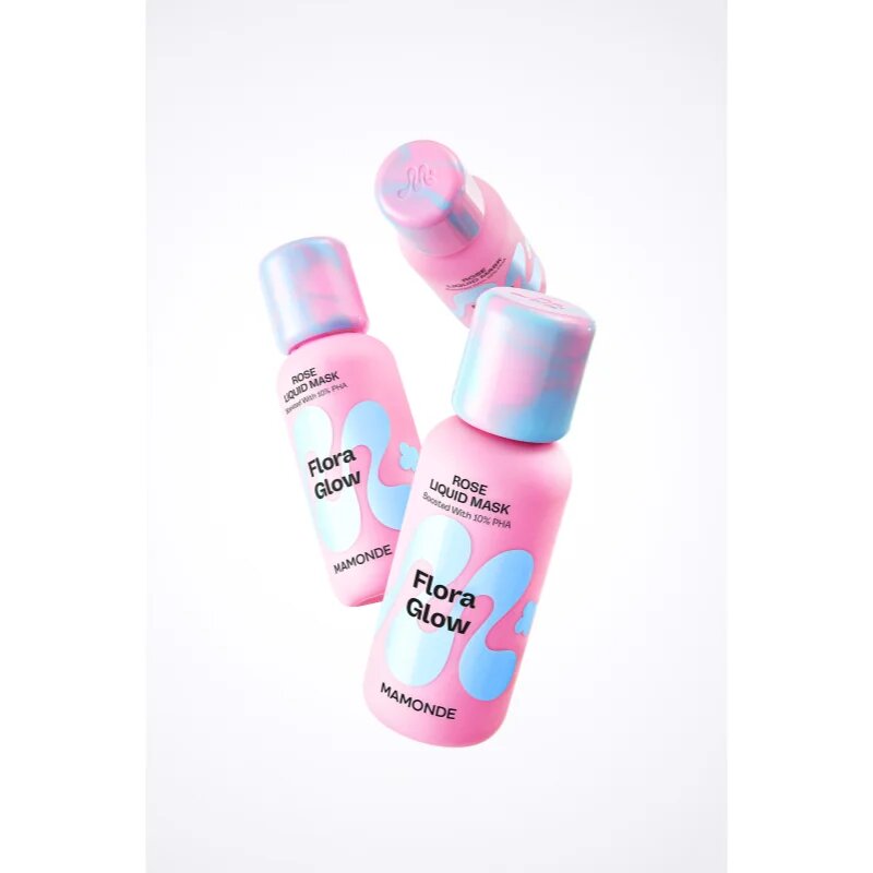 MAMONDE Flora Glow Rose Liquid Mask хидратираща маска за лице с ексфолиращо действие 80 мл.