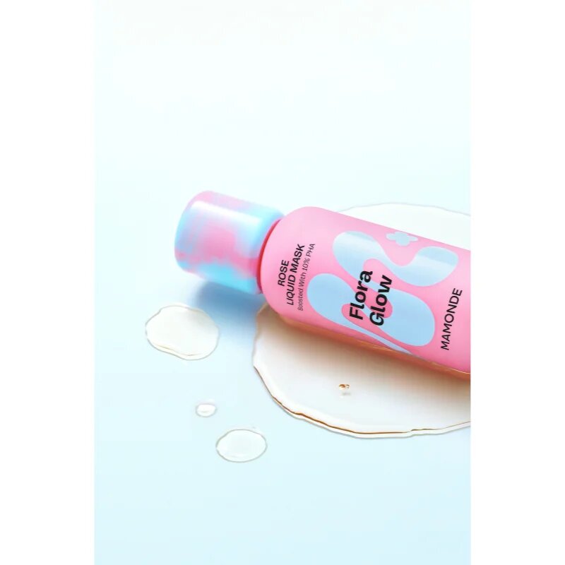 MAMONDE Flora Glow Rose Liquid Mask хидратираща маска за лице с ексфолиращо действие 80 мл.