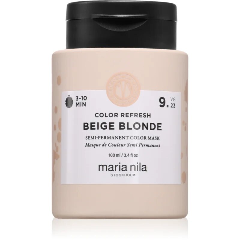 Maria Nila Colour Refresh нежна подхранваща маска без перманентни цветови пигменти цвят Beige Blonde 9.23 100 мл.