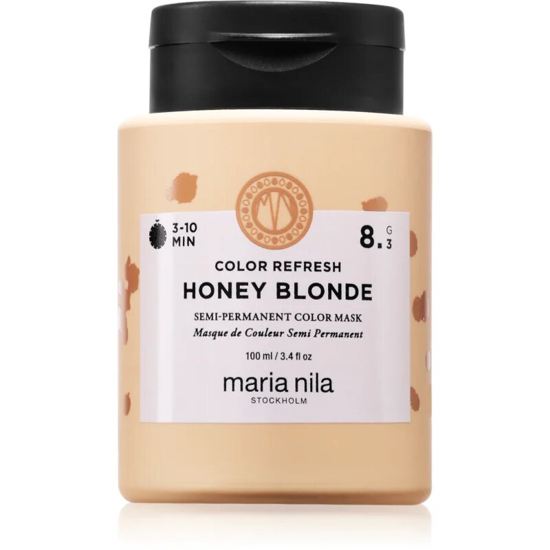 Maria Nila Colour Refresh Възстановяваща цветна маска цвят Honey Blonde 8.3 100 мл.