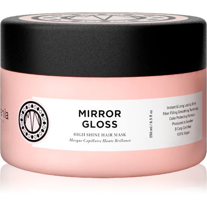 Maria Nila Mirror Gloss Mask дълбоко подхранваща маска за блясък и мекота на косата 250 мл.