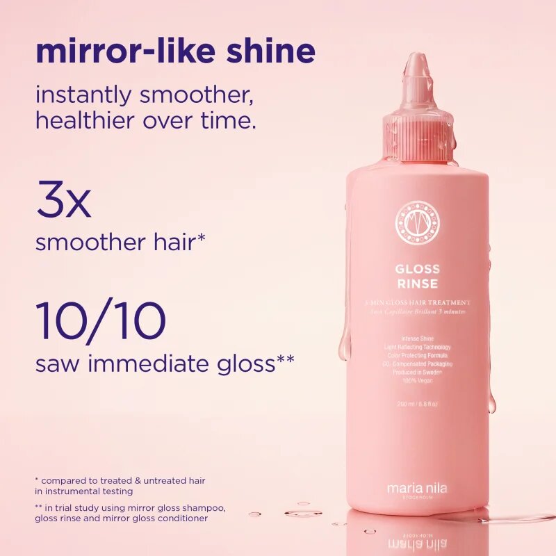 Maria Nila Mirror Gloss Rinse хидратираща грижа за блясък и мекота на косата 200 мл.
