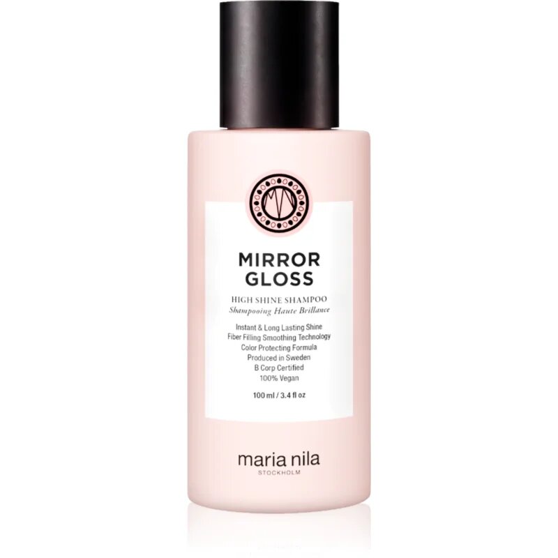 Maria Nila Mirror Gloss Shampoo подхранващ шампоан за блясък и мекота на косата 100 мл.
