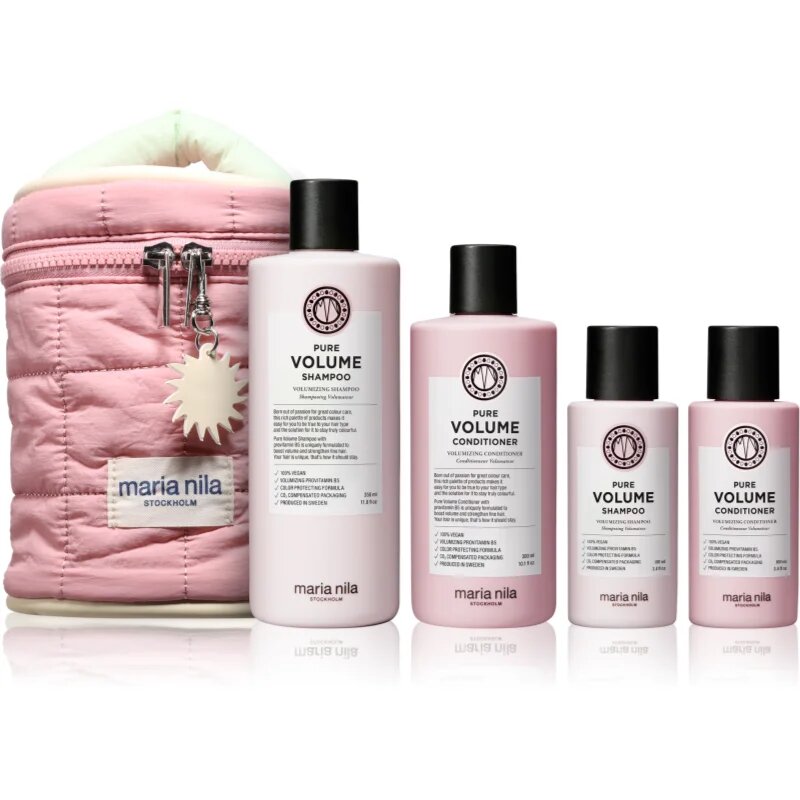 Maria Nila Pure Volume Beauty Bag подаръчен комплект за обем 4 бр.