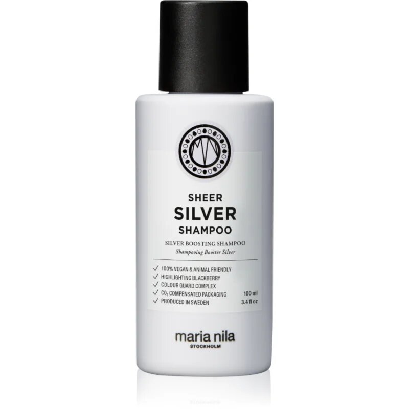 Maria Nila Sheer Silver Shampoo шампоан неутрализиращ жълтите нюанси 100 мл.