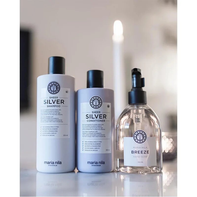 Maria Nila Sheer Silver Shampoo шампоан неутрализиращ жълтите нюанси 100 мл.