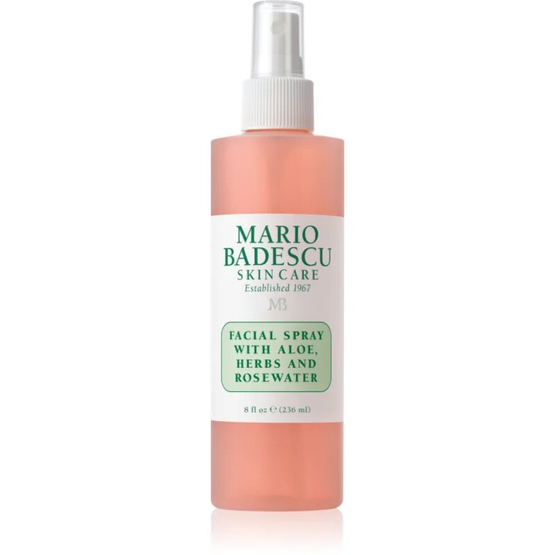 Mario Badescu Facial Spray with Aloe Herbs and Rosewater тонизираща мълга за лице за освежаване и хидратация 236 мл.