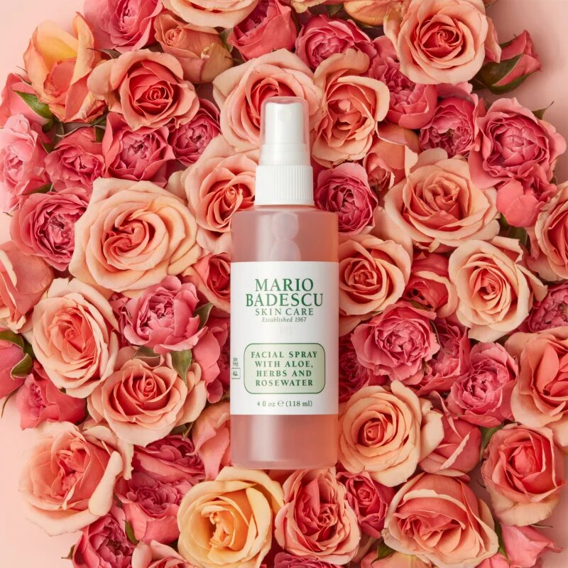 Mario Badescu Facial Spray with Aloe Herbs and Rosewater тонизираща мълга за лице за освежаване и хидратация 236 мл.