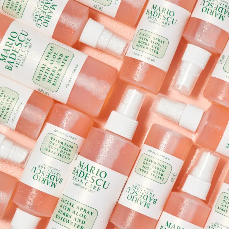 Mario Badescu Facial Spray with Aloe Herbs and Rosewater тонизираща мълга за лице за освежаване и хидратация 236 мл.