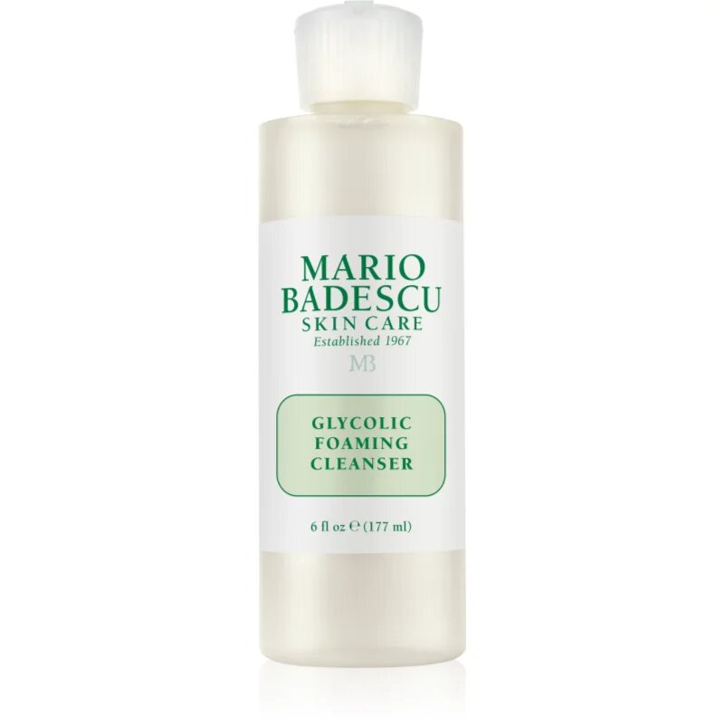 Mario Badescu Glycolic Foaming Cleanser пенлив почистващ гел за възобновяване на повърхността на кожата 177 мл.