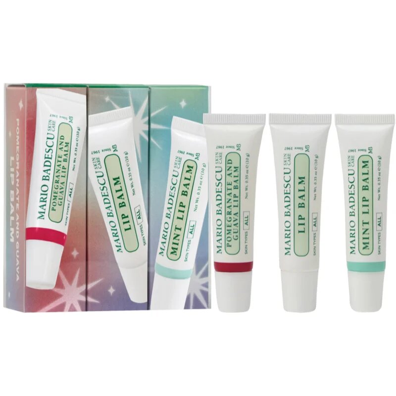 Mario Badescu Lip Balm Trio подаръчен комплект за устни
