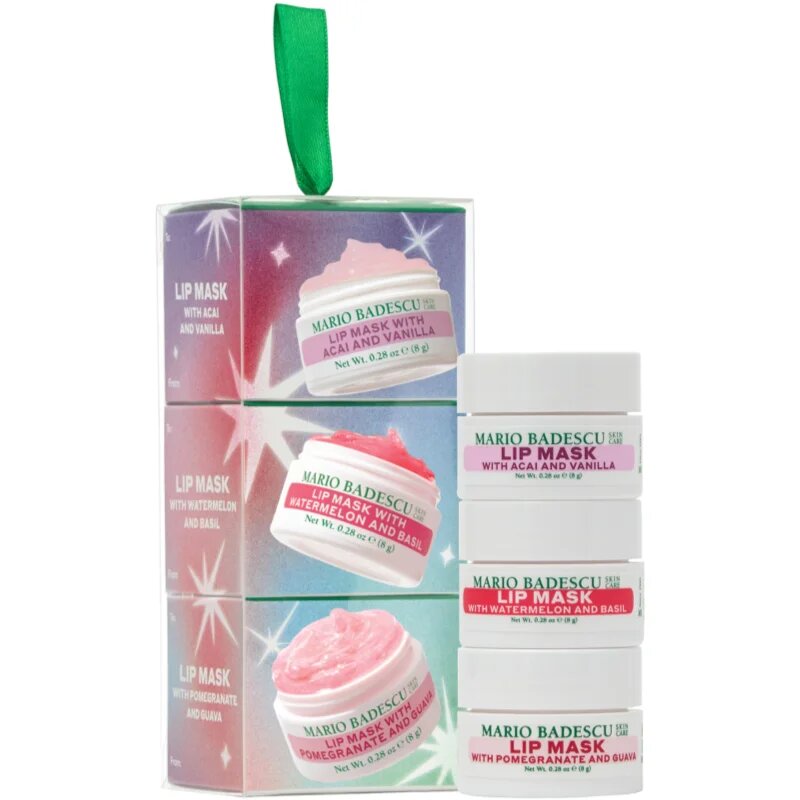 Mario Badescu Mini Lip Mask Ornament подаръчен комплект за устни