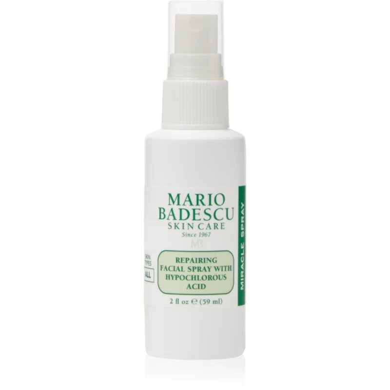 Mario Badescu Repairing Facial Spray With Hypochlorous Acid обновяващ спрей за лице за успокояване на кожата 59 мл.