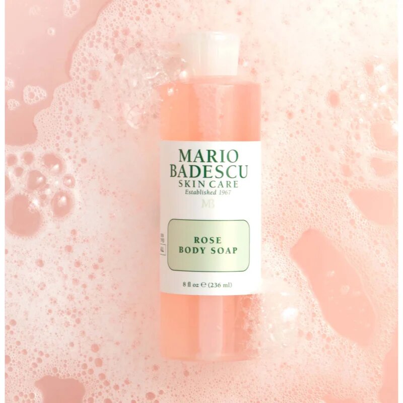 Mario Badescu Rose Body Soap зареждащ с енергия душ гел с розово масло 236 мл.