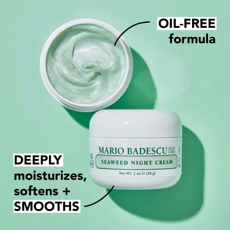 Mario Badescu Seaweed Night Cream нощен хидратиращ крем с минерали 28 гр.