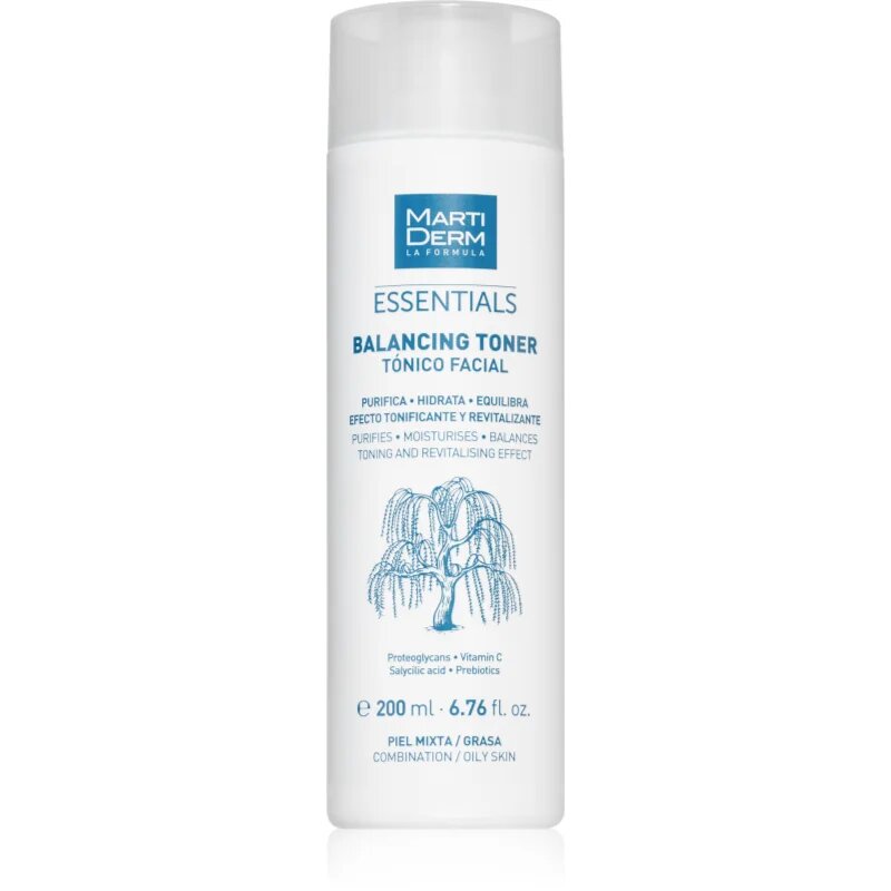 MartiDerm Essentials нормализиращ тоник за редукция на себум 200 мл.