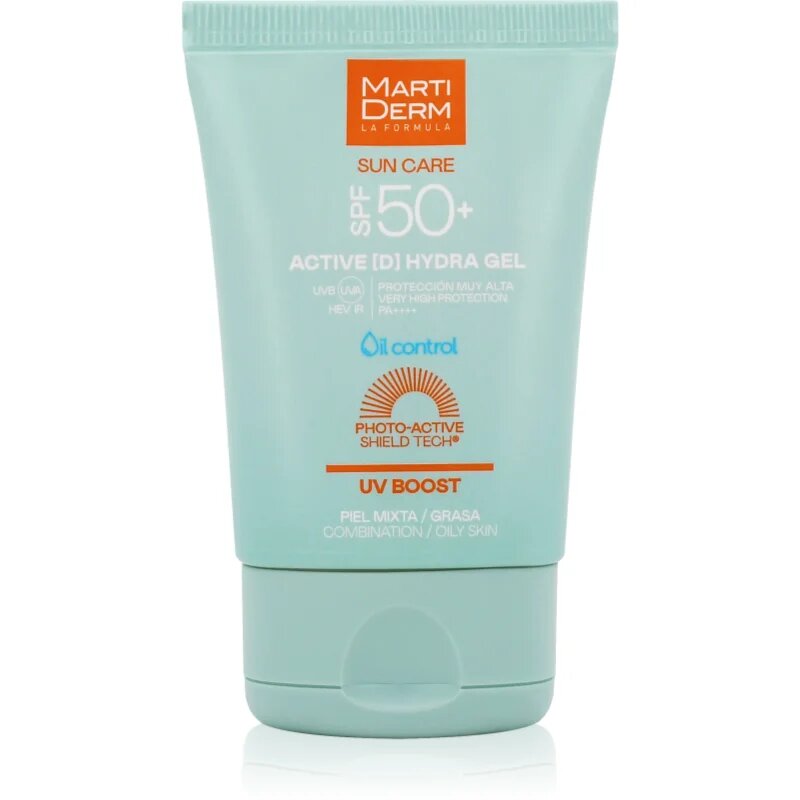 MartiDerm Sun Care Active D Hydra Gel слънцезащитен гел-крем за лице 50 мл.