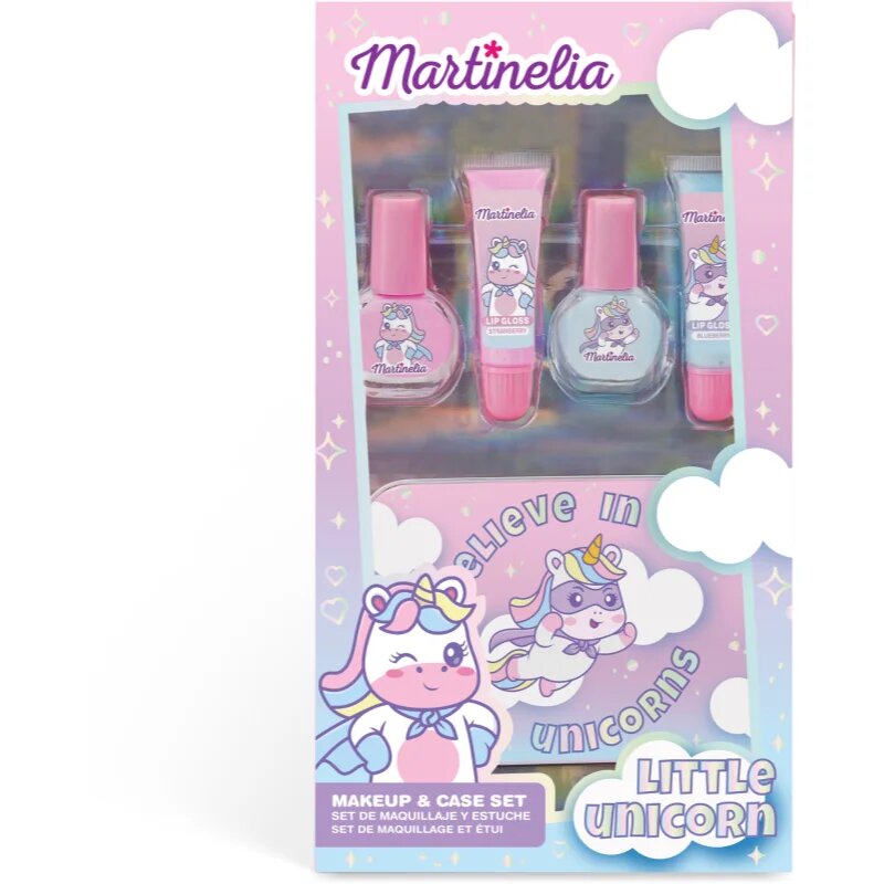 Martinelia Little Unicorn Makeup & Case комплект за деца 3+