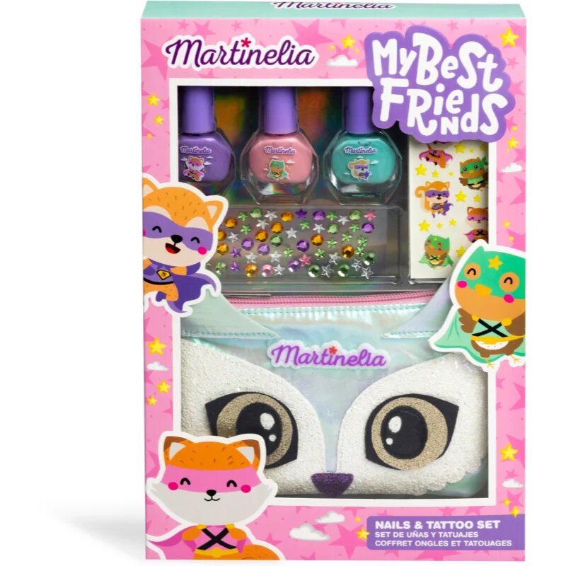 Martinelia My Best Friends Nails & Tattoo комплект за деца 3+