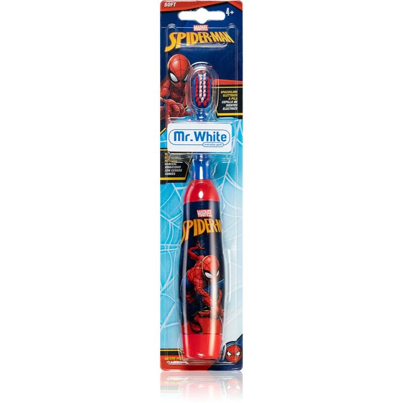 Marvel Spiderman Battery Toothbrush детска електрическа четка за зъби със сменяеми батерии софт 4y+ 1 бр.
