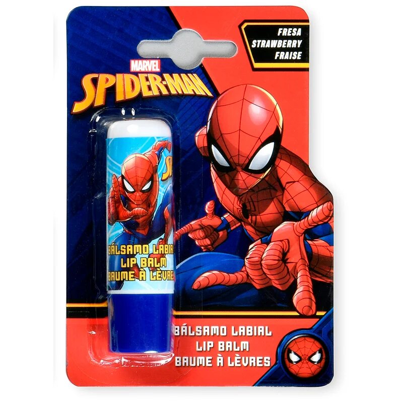 Marvel Spiderman Lip Balm балсам за устни с аромат на ягода 4 гр.