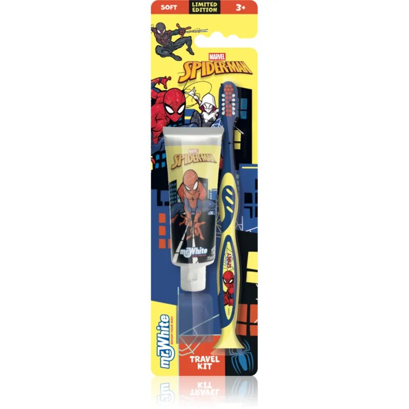 Marvel Spiderman Travel Kit Комплект за дентална грижа за деца