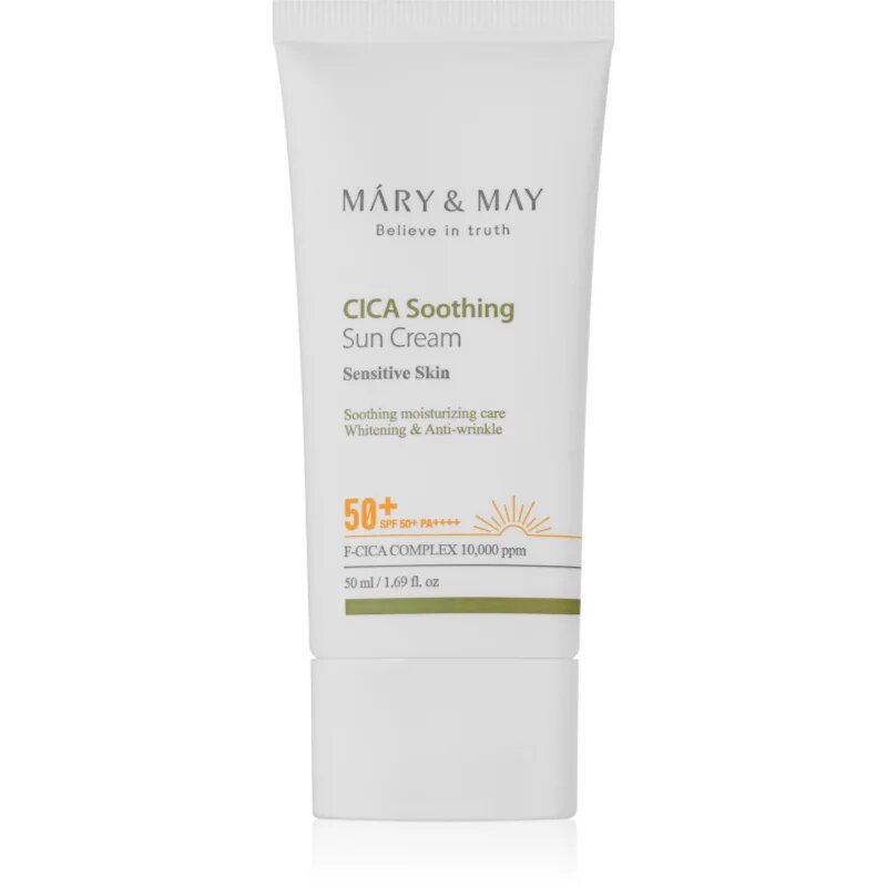 Mary&May Cica Soothing успокояващ и защитен крем SPF 50+ 50 мл.